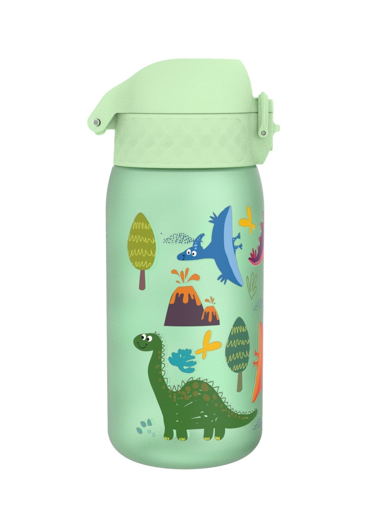 ION8 Recyclon Dinosaur Surf-Green Water Bottle Leak Proof 350ml (12oz) BPA Free