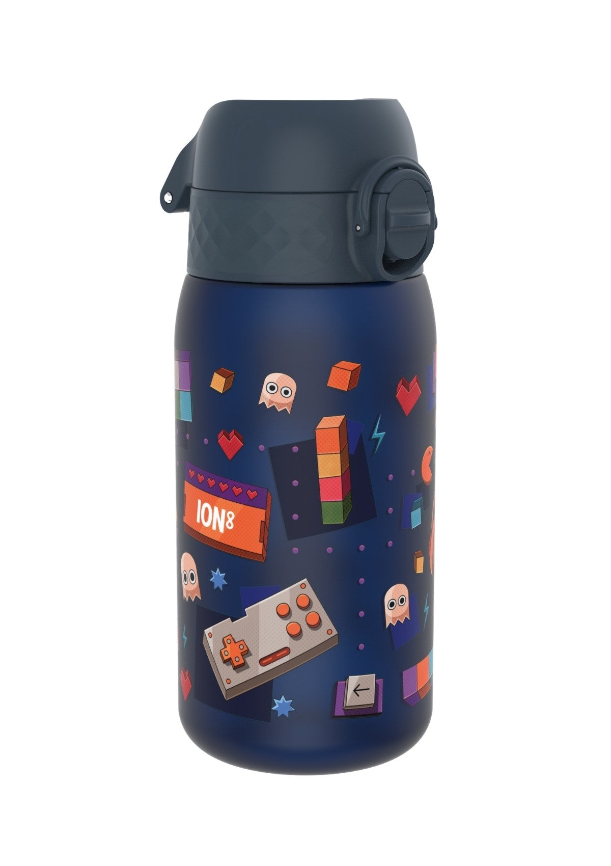 ION8 Recyclon Gamer Navy Water Bottle Leak Proof 350ml (12oz) BPA Free