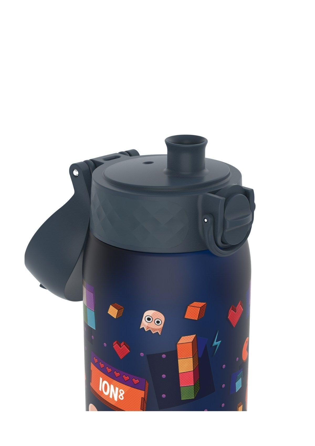 ION8 Recyclon Gamer Navy Water Bottle Leak Proof 350ml (12oz) BPA Free