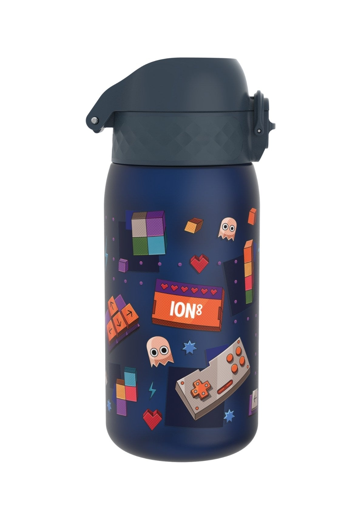 ION8 Recyclon Gamer Navy Water Bottle Leak Proof 350ml (12oz) BPA Free