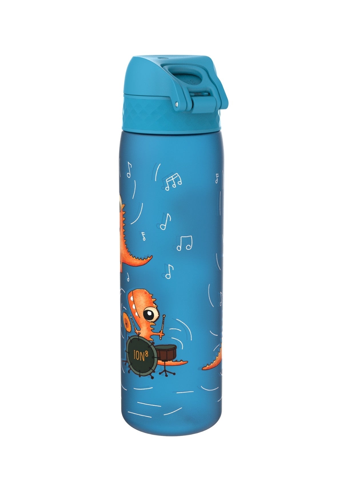 ION8 Recyclon Dino Band Blue Water Bottle Leak Proof 500ml