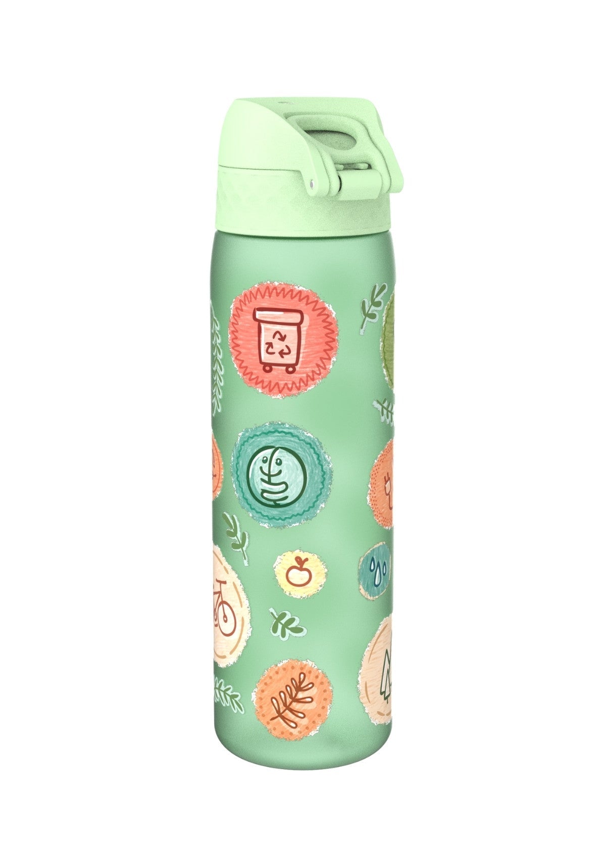 ION8 Recyclon Eco Surf Green Water Bottle Leak Proof 500ml