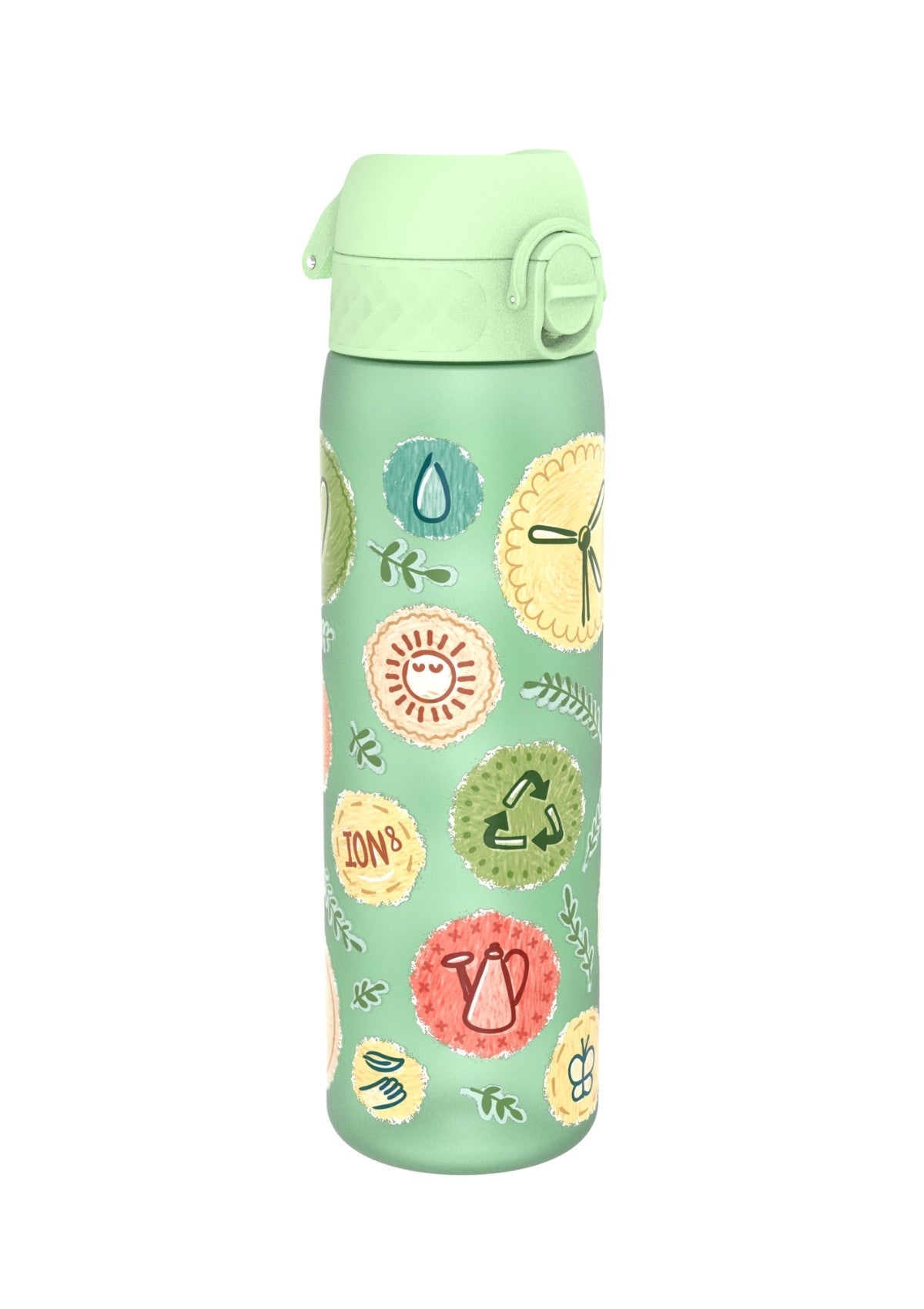 ION8 Recyclon Eco Surf Green Water Bottle Leak Proof 500ml