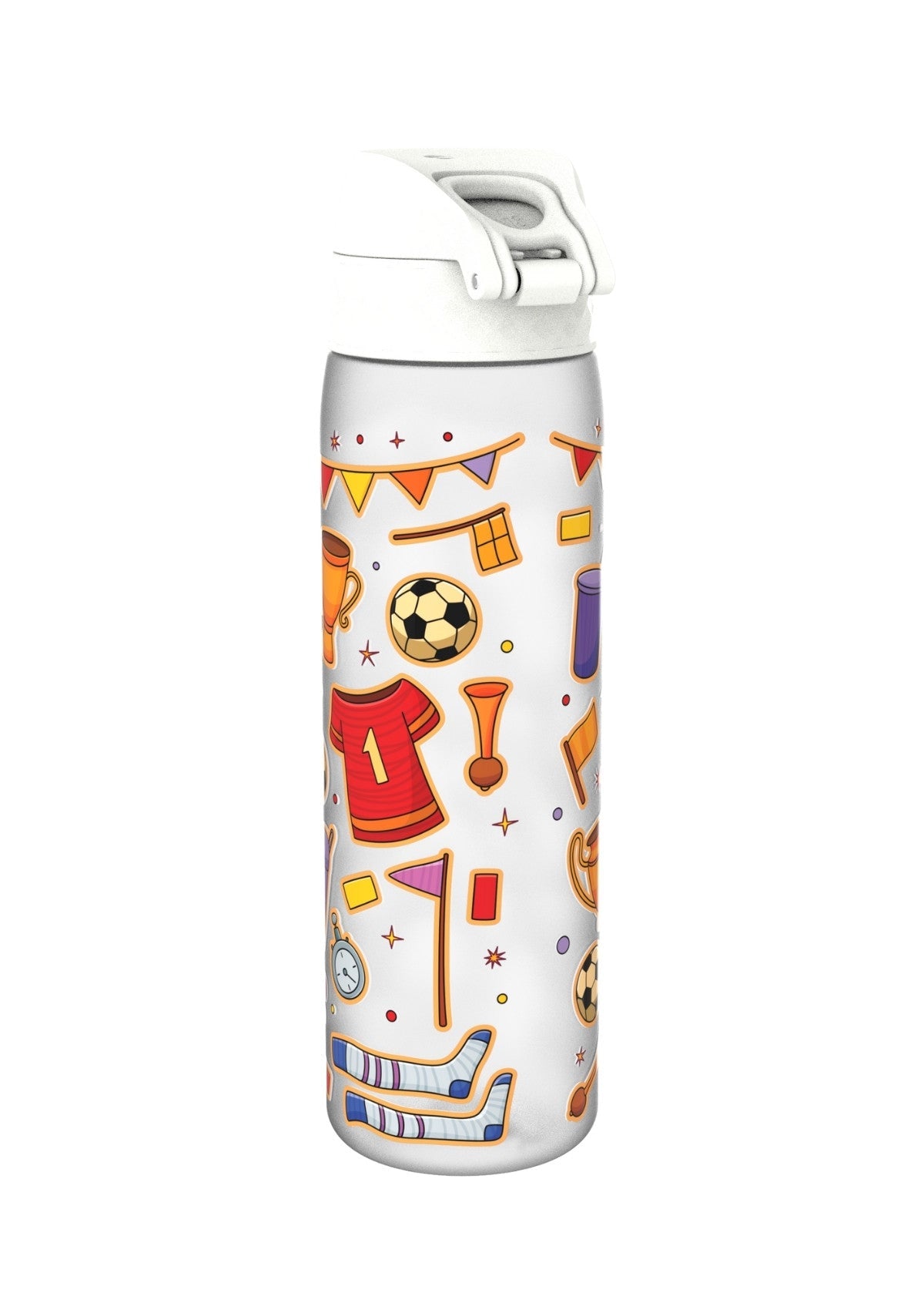ION8 Recyclon Football Ice-White Water Bottle Leak Proof 500ml