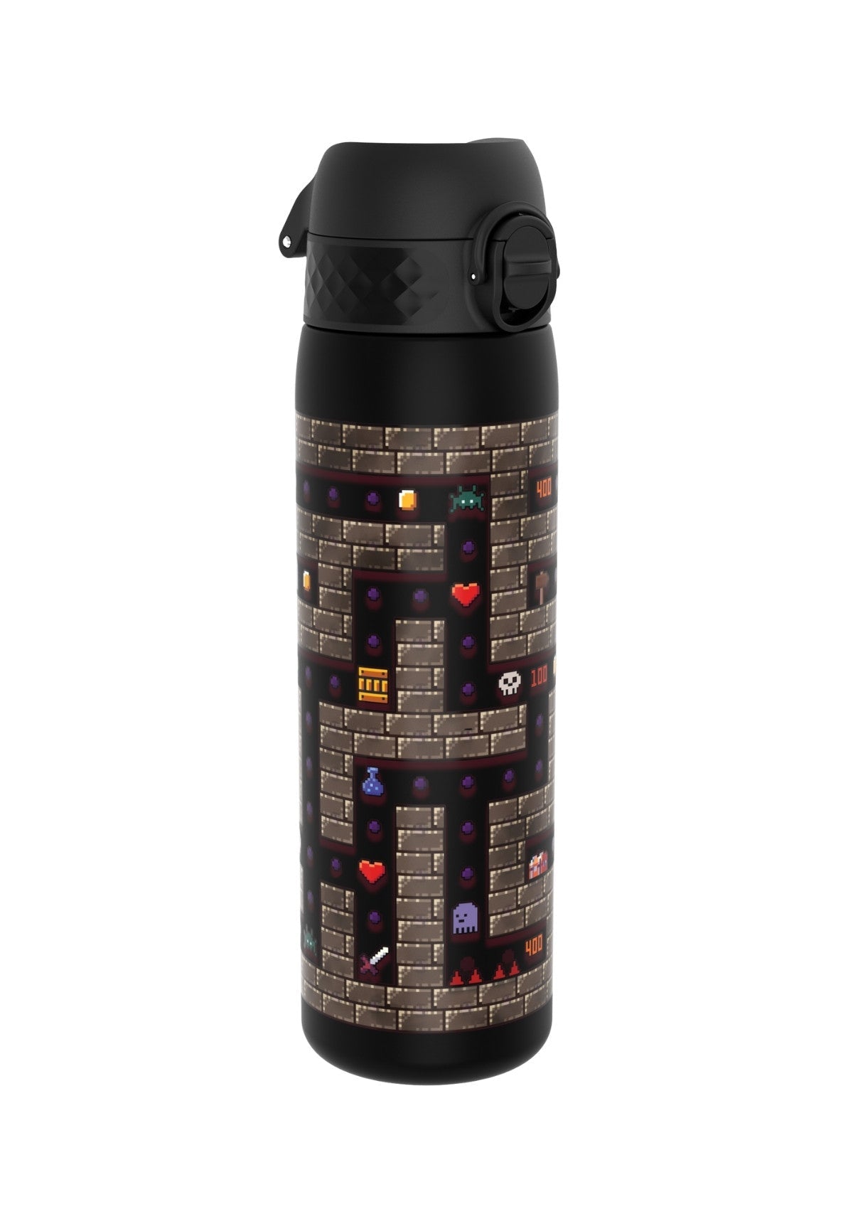ION8 Recyclon Gamer Black Water Bottle Leak Proof 500ml