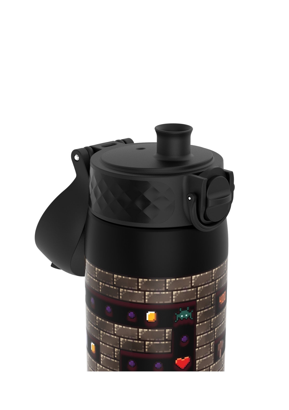 ION8 Recyclon Gamer Black Water Bottle Leak Proof 500ml