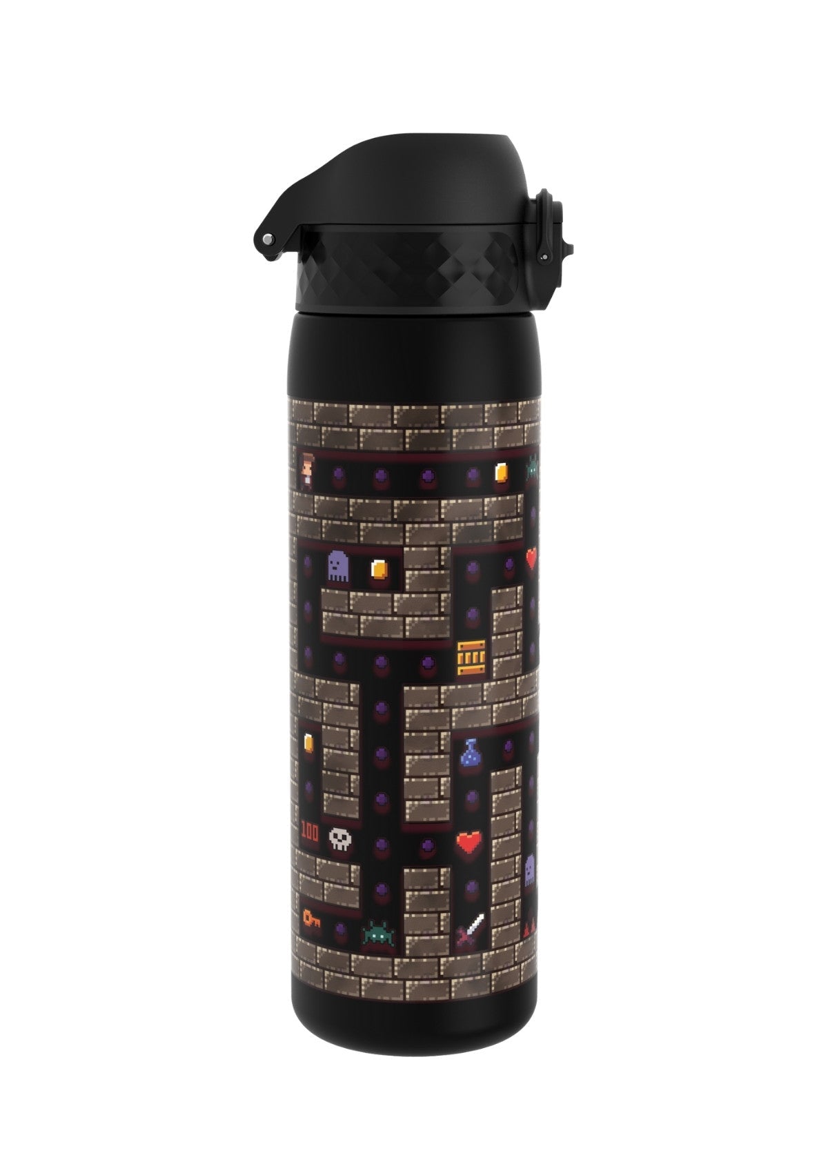 ION8 Recyclon Gamer Black Water Bottle Leak Proof 500ml