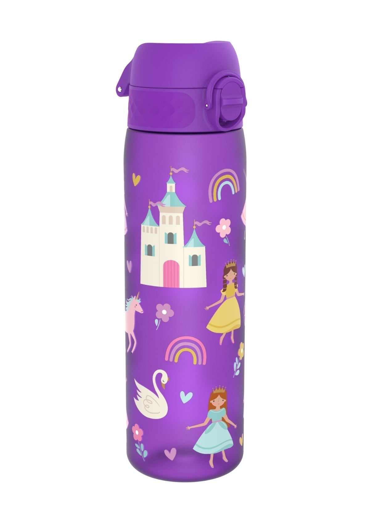 ION8 Recyclon Purple Princess Water Bottle Leak Proof 500ml (18oz) BPA Free