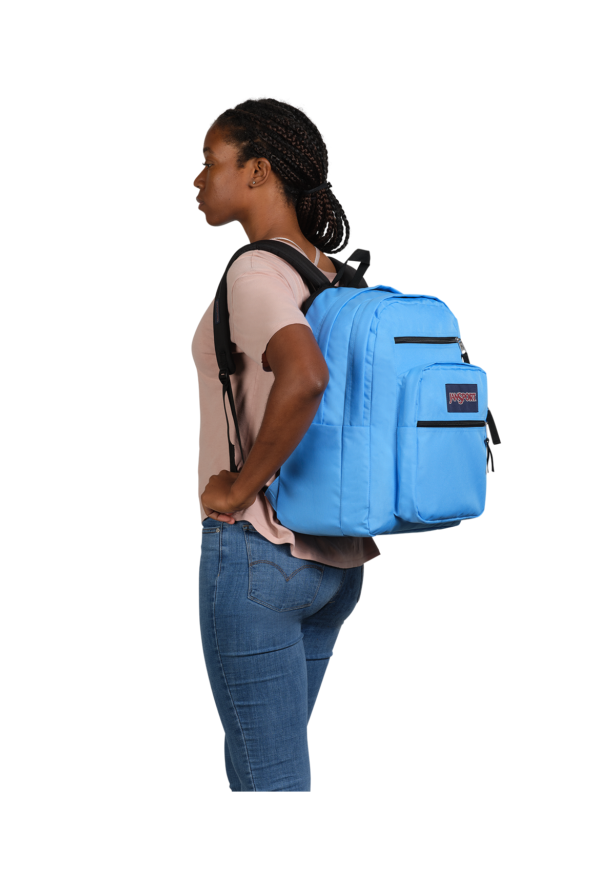 JanSport Big Student Backpack Blue Neon