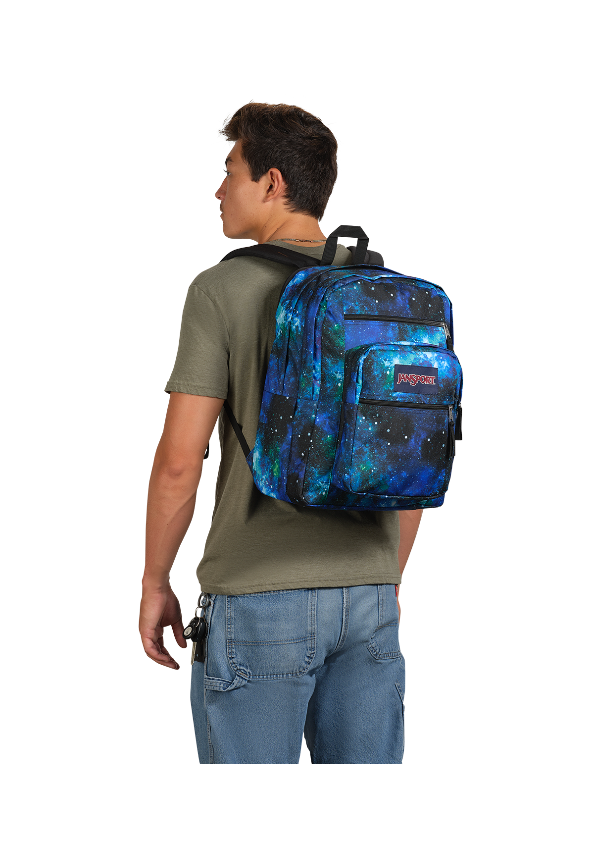 JanSport Big Student Backpack Cyberspace Galaxy