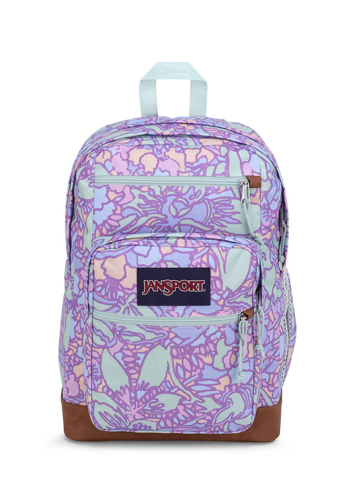 JanSport Backpacks Cool Student Fluid Floral Pastel Lilac