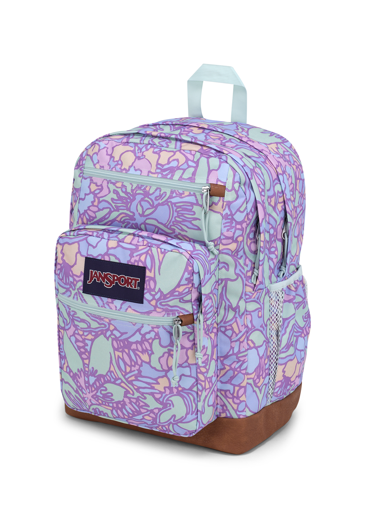 JanSport Backpacks Cool Student Fluid Floral Pastel Lilac