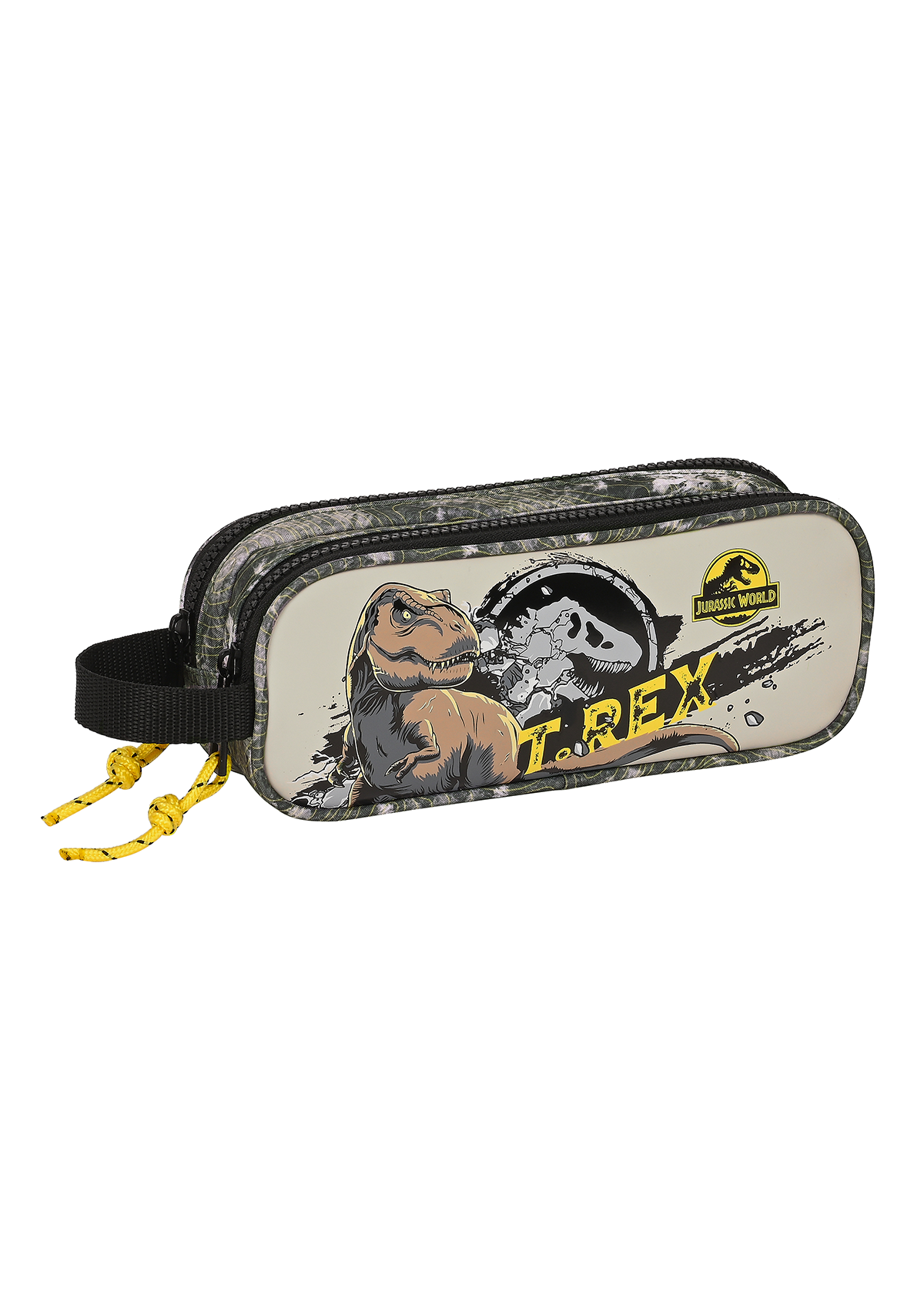 Jurassic World Warning Pencil Case Double