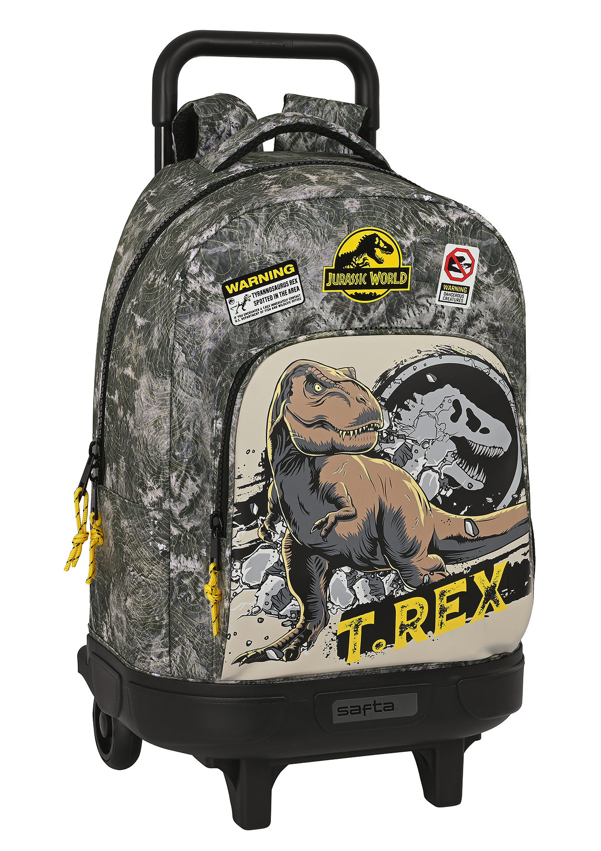 Jurassic World Warning Backpack Wheeled Large