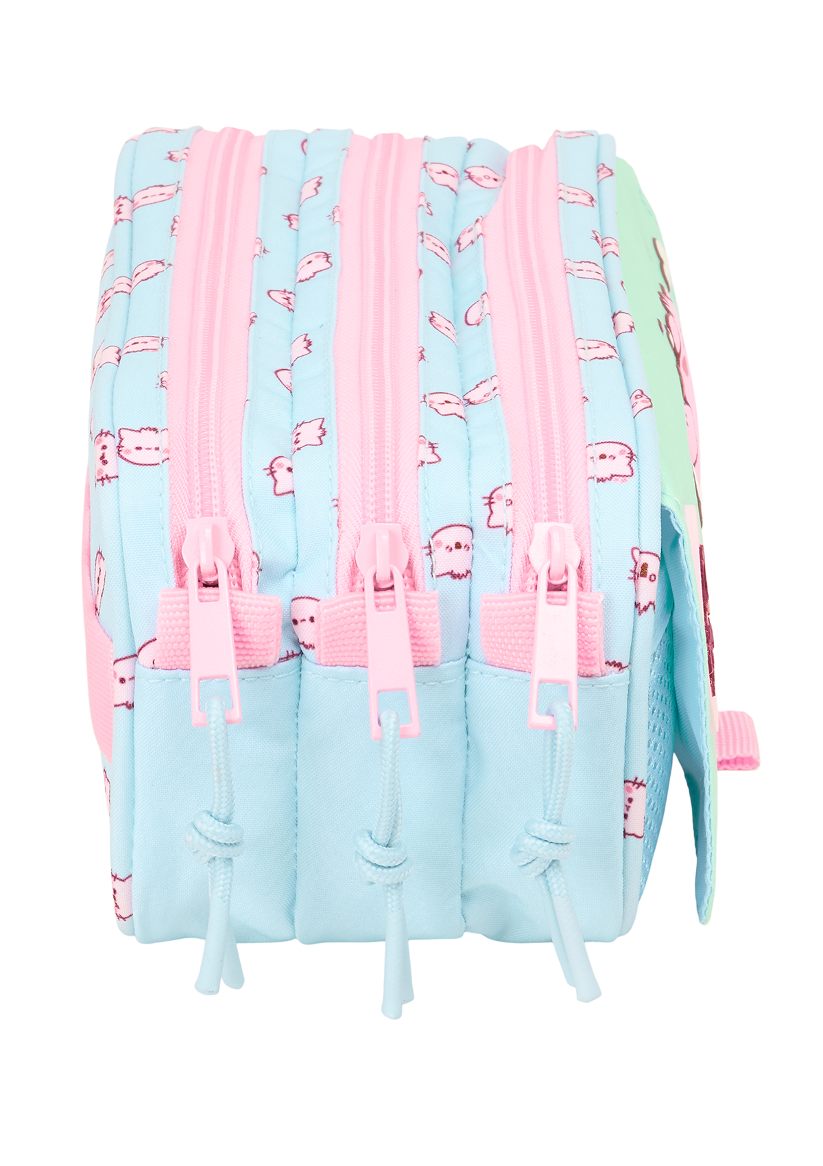 Pembe The Pink Cat Large Triple Pencil Case