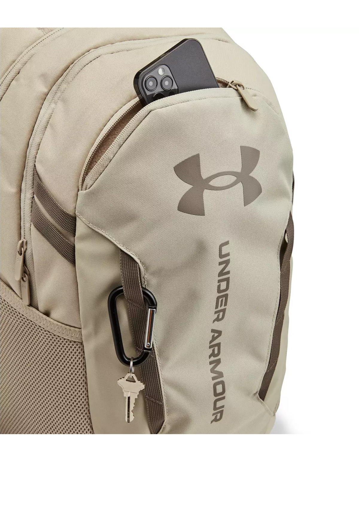 UA Hustle 6.0 Backpack Khaki Base/Taupe Dusk