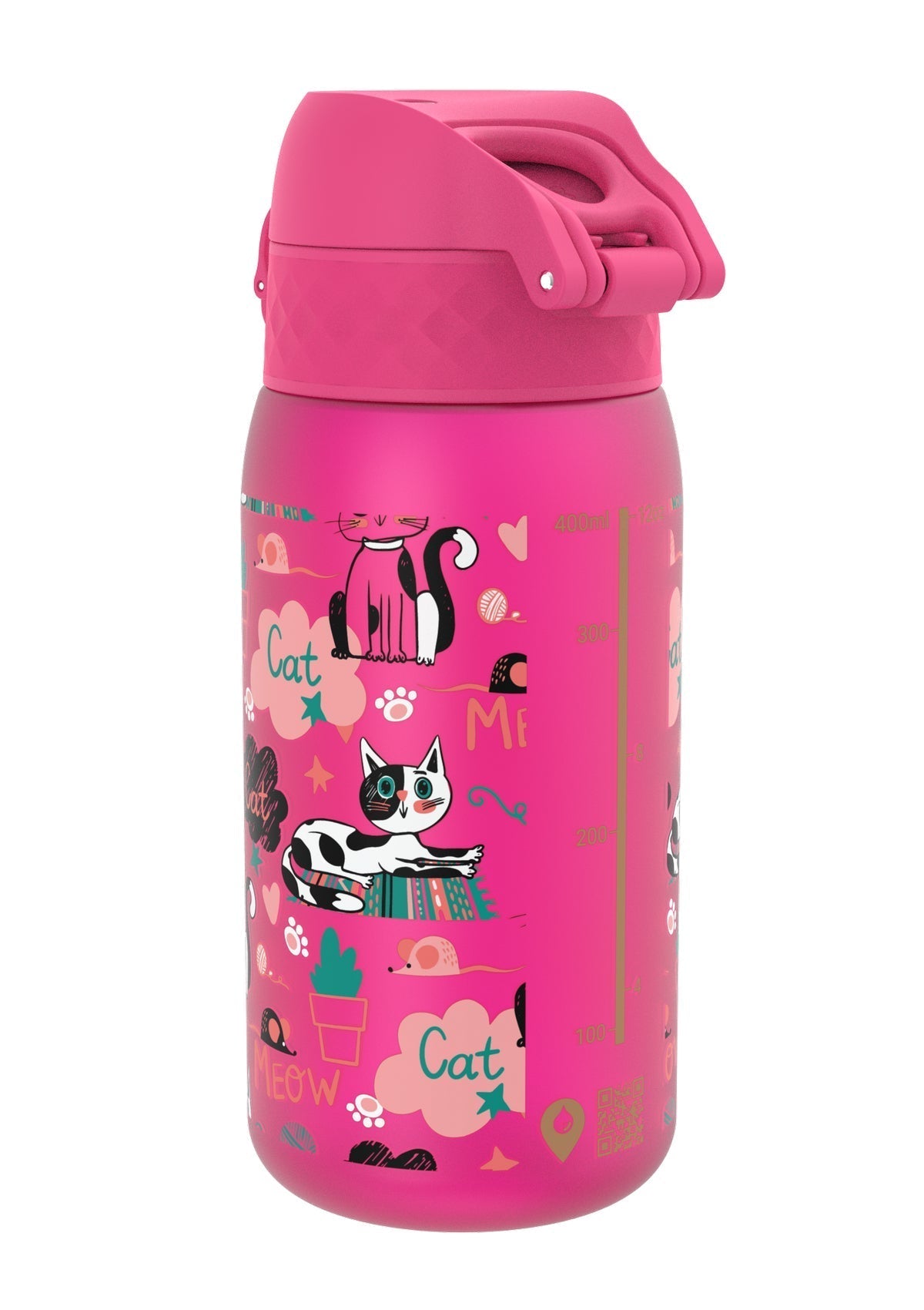 ION8 Recyclon Kittens Water Bottle Leak Proof 350ml (12oz) BPA Free